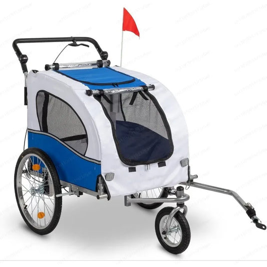 Foldable Pet Bicycle Trailer For Dogs And Cats Outdoor Riding