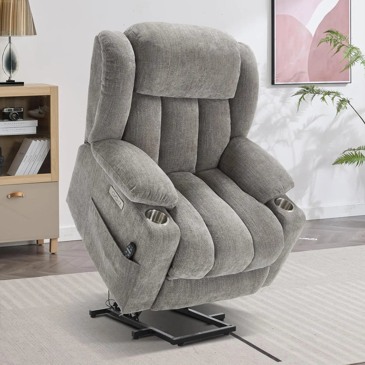 Power Lift Chair With Massage And Heat Electric Recliner