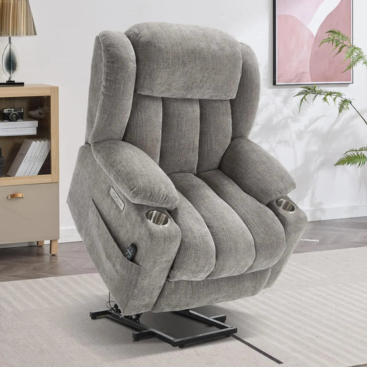 Power Lift Chair With Massage And Heat Electric Recliner