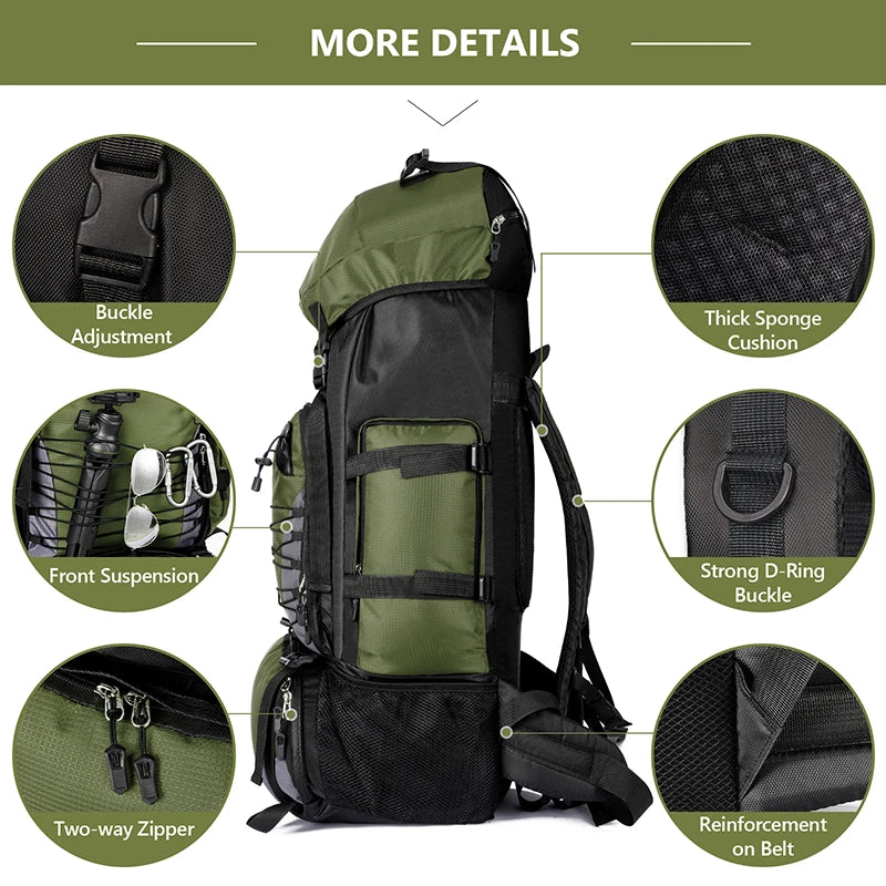 Scione Camping Backpack For Hiking And Outdoor Travel