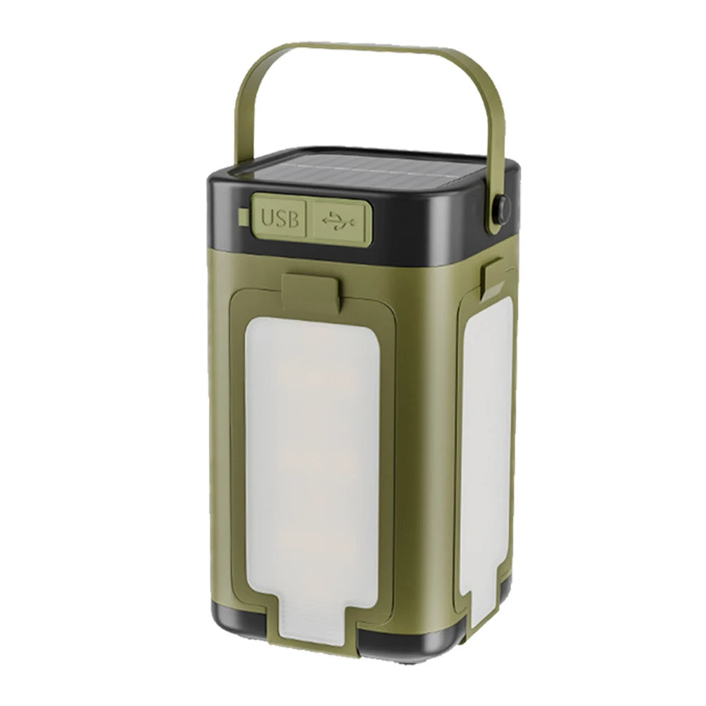 Foldable Camping Lantern Power Bank Solar Rechargeable Light