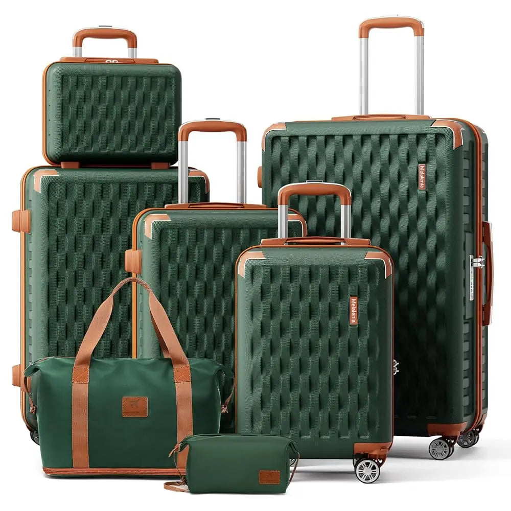 JoywayCN Melalenia 7-Piece Luggage Set Hard Shell TSA Lock