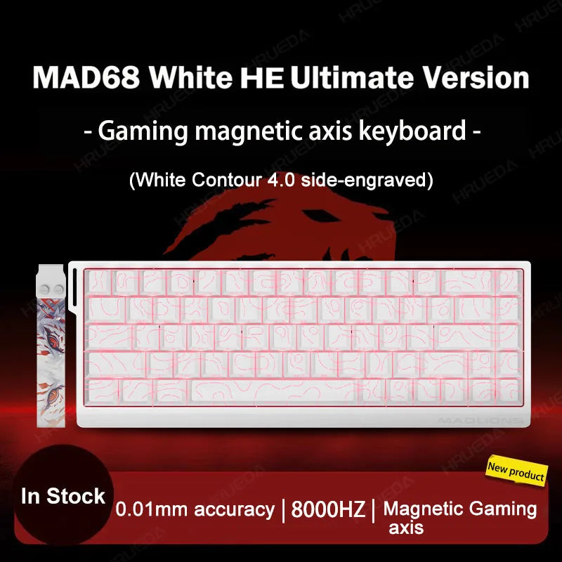 HRUEDA Mad60HE Mechanical Keyboard With Magnetic Switch Wired