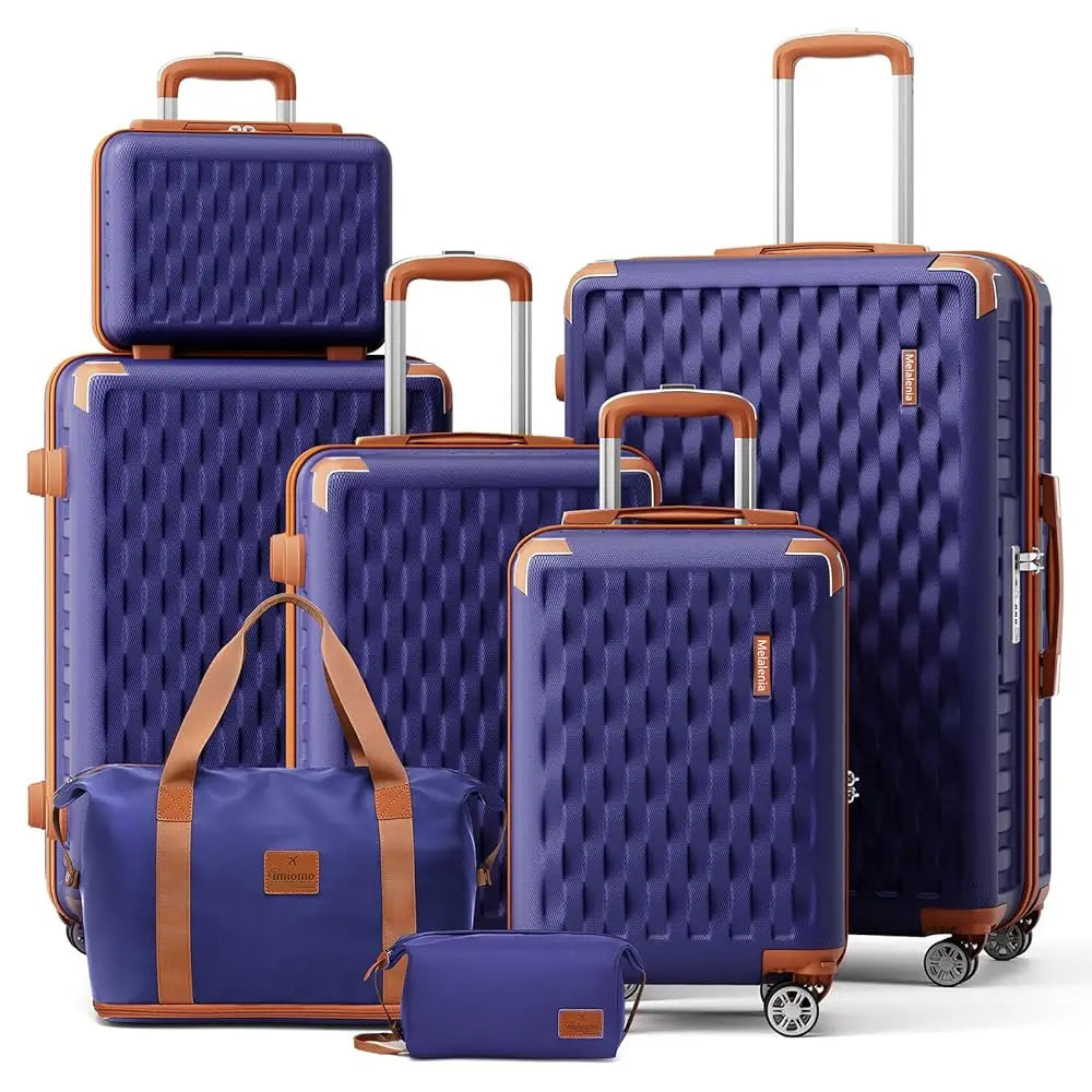 JoywayCN Melalenia 7-Piece Luggage Set Hard Shell TSA Lock