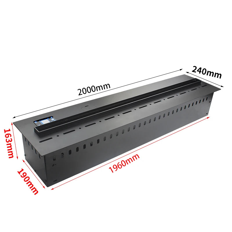Electric 3D Water Vapor Recessed Steam Fireplace with Remote Control