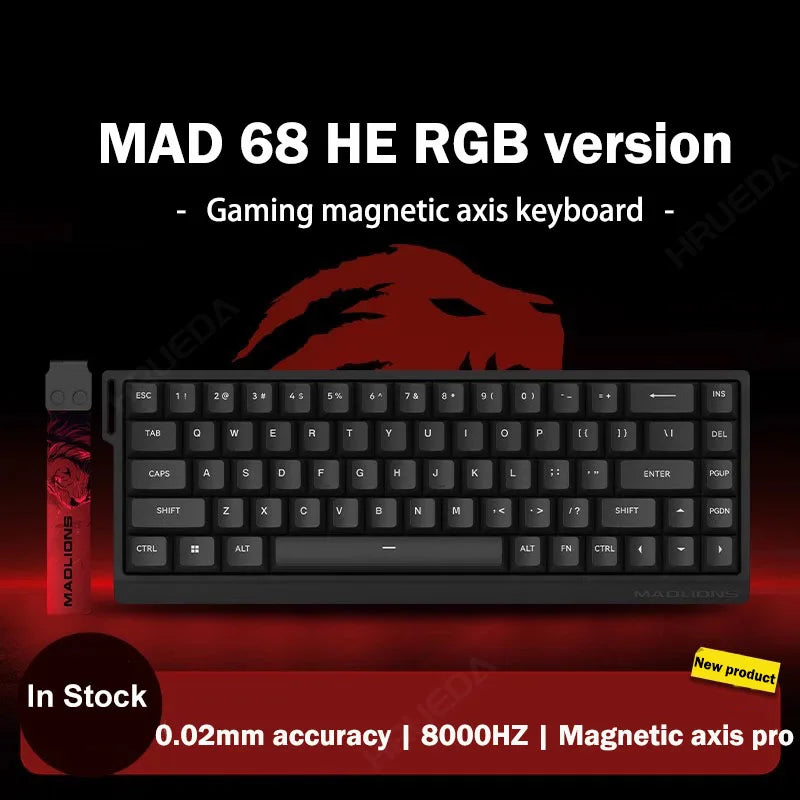HRUEDA Mad60HE Mechanical Keyboard With Magnetic Switch Wired