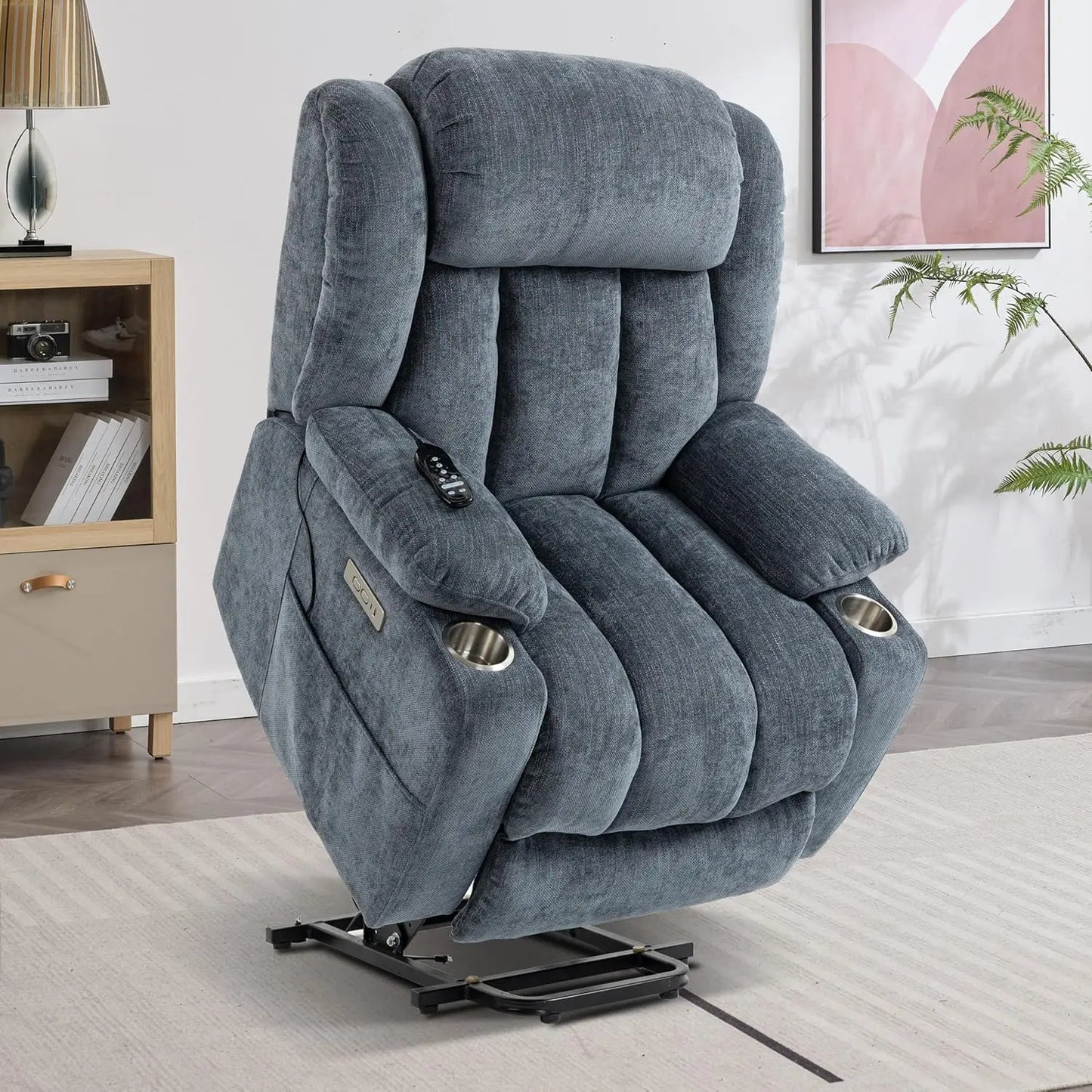 Power Lift Chair With Massage And Heat Electric Recliner