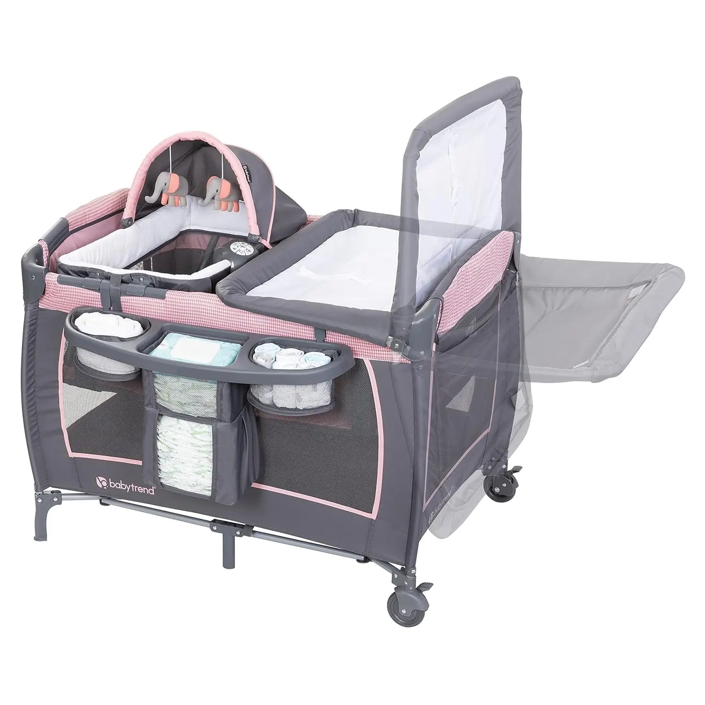 Deluxe Baby Bassinet With Rocker Music And Changing Table
