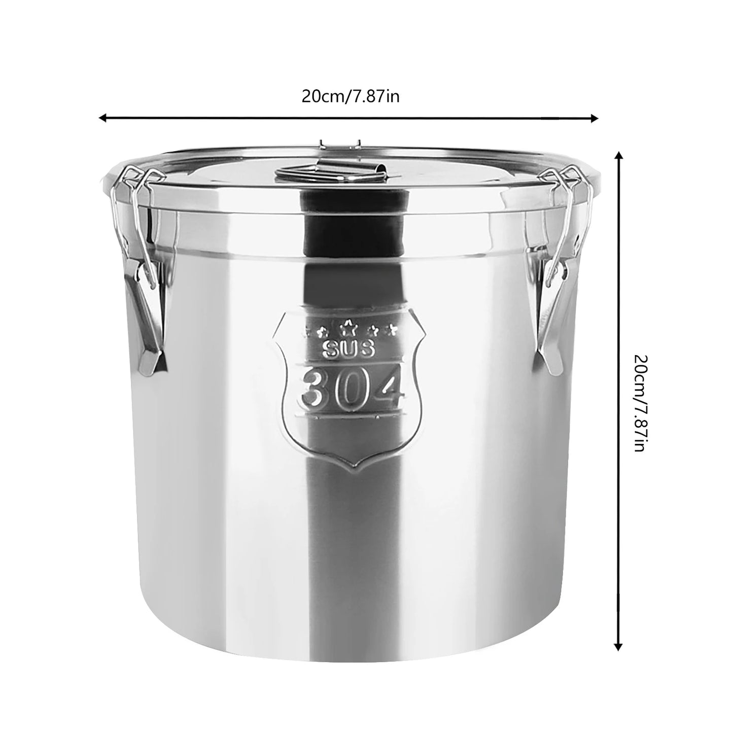 Stainless Steel Grain Canister Airtight Storage Container
