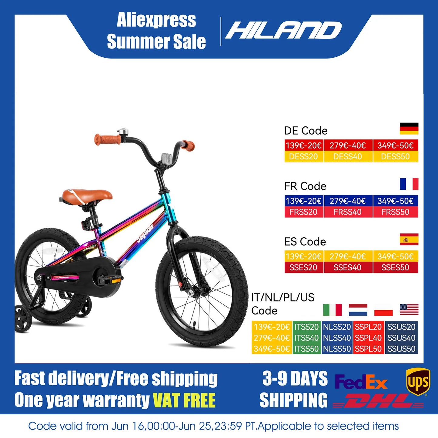 JOYSTAR Kids Bike for Boys and Girls Ages 2-9
