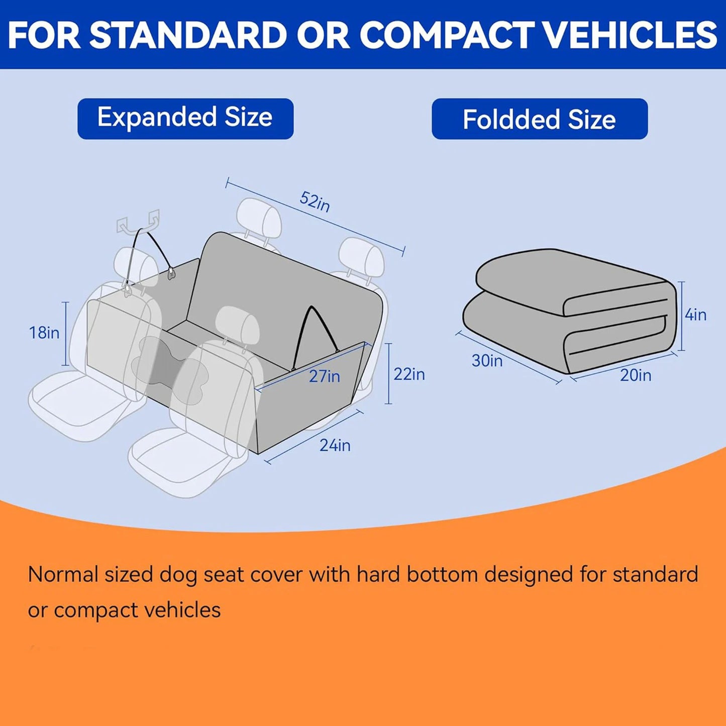 TOPINCN Leather Waterproof Anti Scratch Dog Car Seat Cover