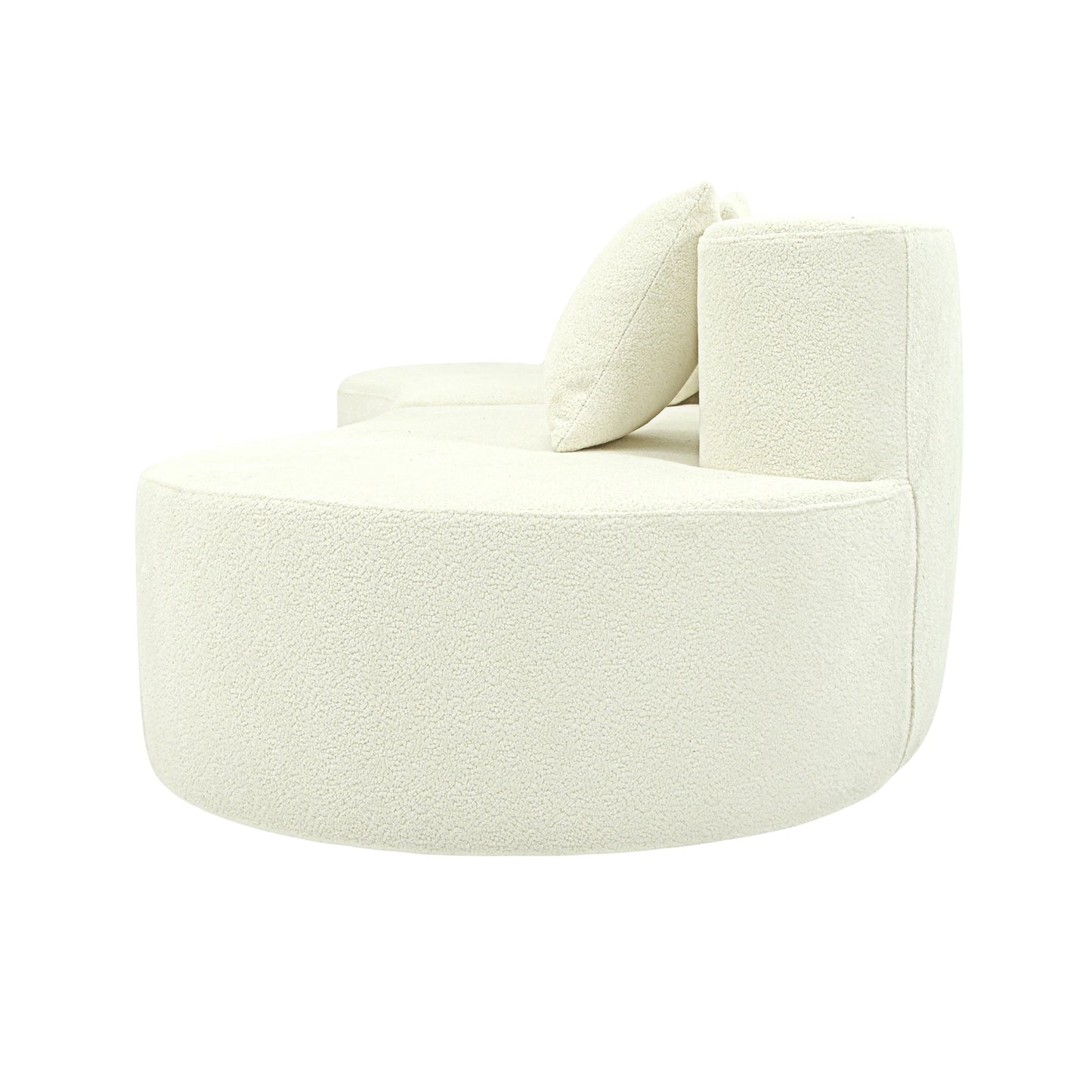 iKayaa Modern Curved 4 Seat Modular Sofa For Living Room