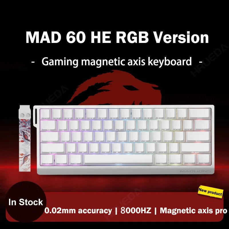 HRUEDA Mad60HE Mechanical Keyboard With Magnetic Switch Wired