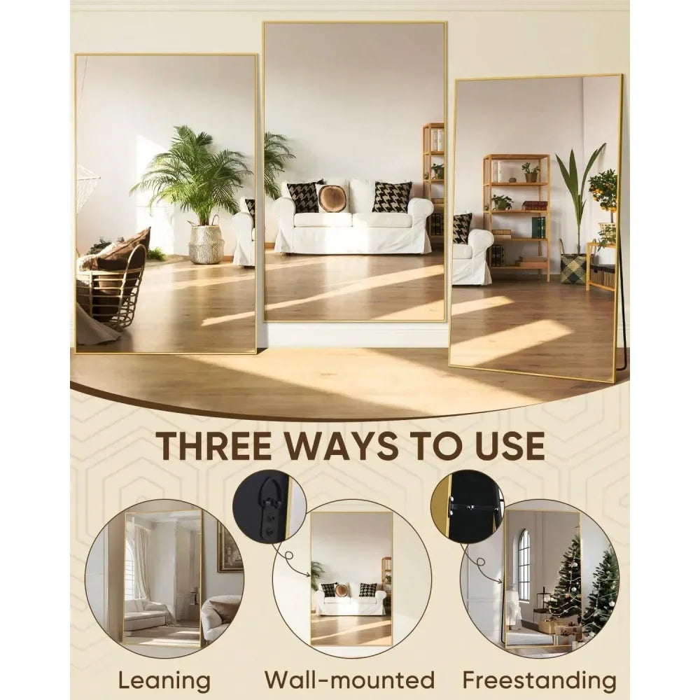 XMSJ Freestanding Full Length Mirror