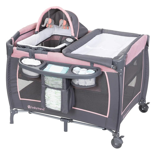 Deluxe Baby Bassinet With Rocker Music And Changing Table