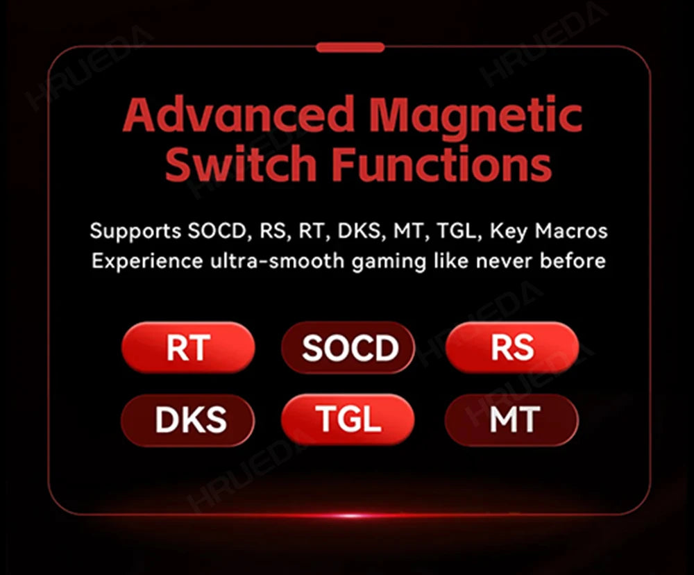HRUEDA Mad60HE Mechanical Keyboard With Magnetic Switch Wired