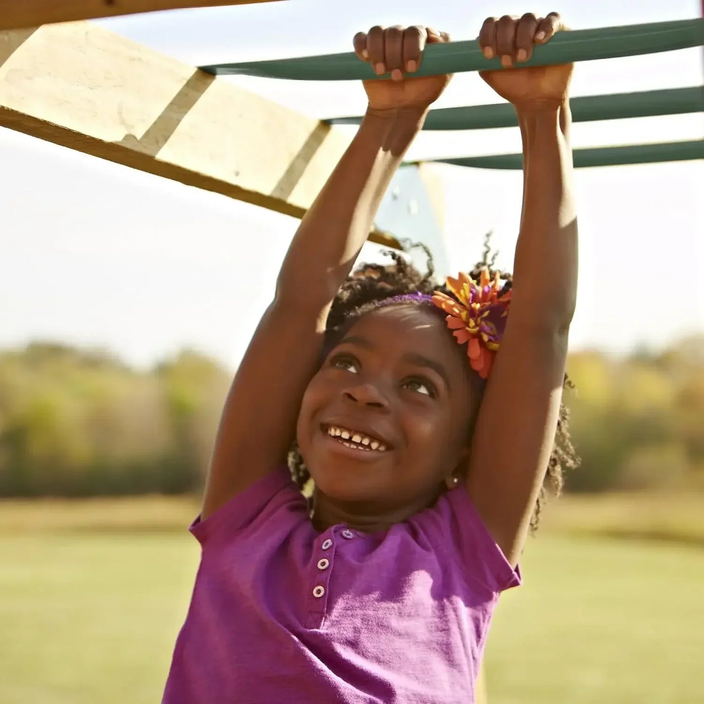 Swing Set With Two Swings Slide Monkey Bars Picnic Table