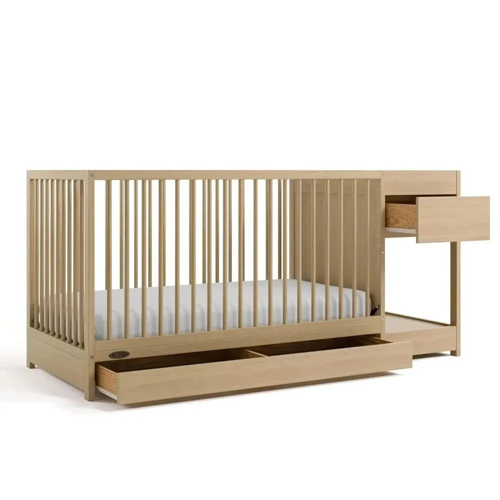 4 In 1 Convertible Mini Crib Waterproof Mattress GREENGUARD Gold