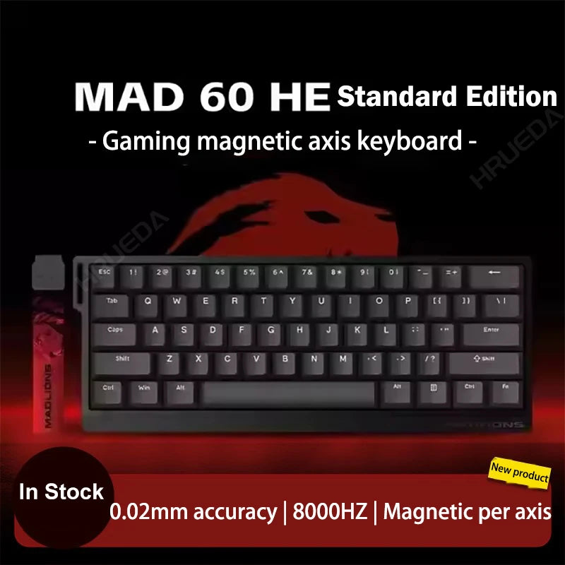 HRUEDA Mad60HE Mechanical Keyboard With Magnetic Switch Wired