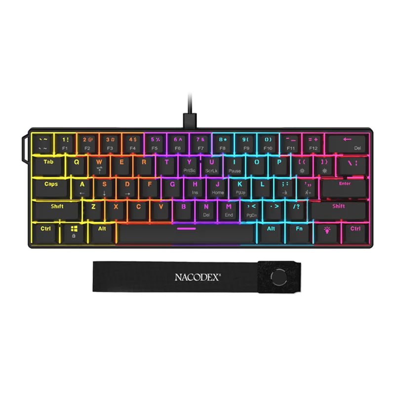 Ajazz NK61 60 Percent Mechanical Keyboard Red Switch Hot Swappable