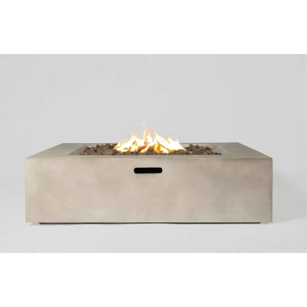 Concrete Outdoor Fire Pit Table for Patio and Garden