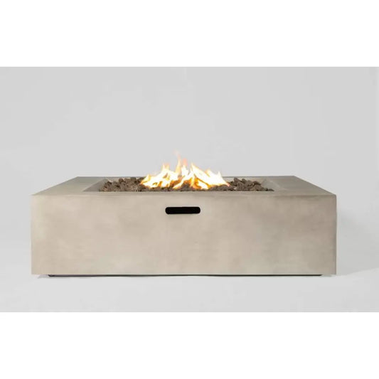 Concrete Outdoor Fire Pit Table for Patio and Garden