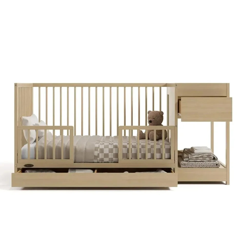 4 In 1 Convertible Mini Crib Waterproof Mattress GREENGUARD Gold