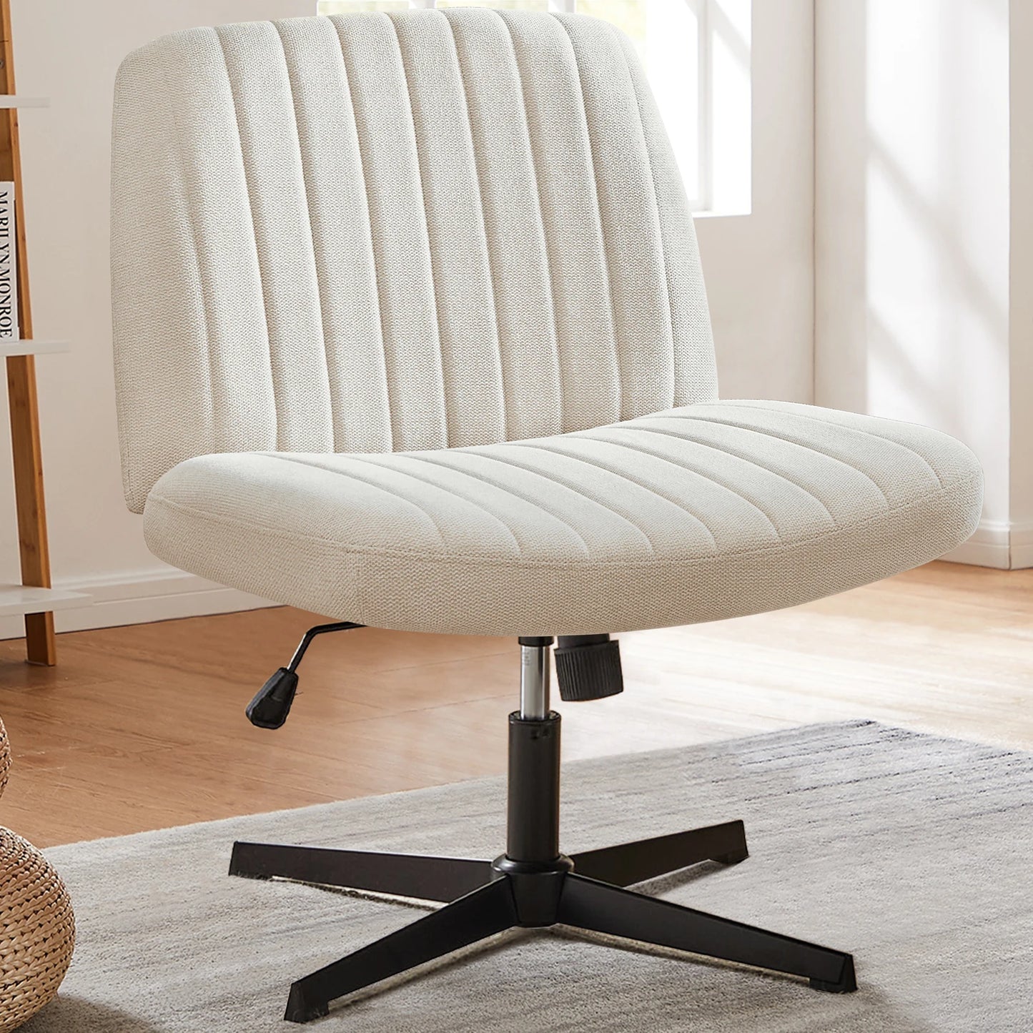 JHK Cross Legged Office Rocking Chair For Home Office