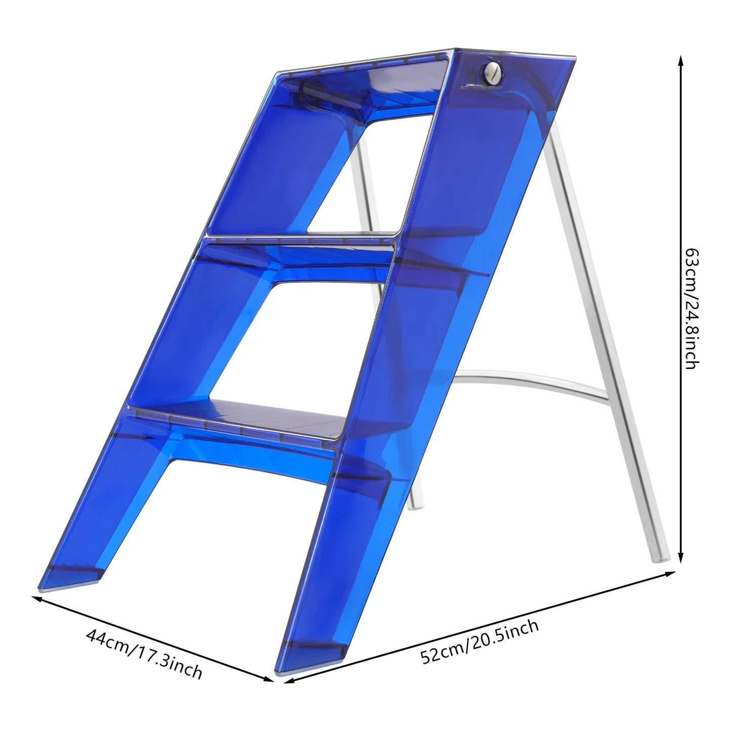 Bymaocar 3 Step Folding Step Stool 100kg Capacity Safe Design