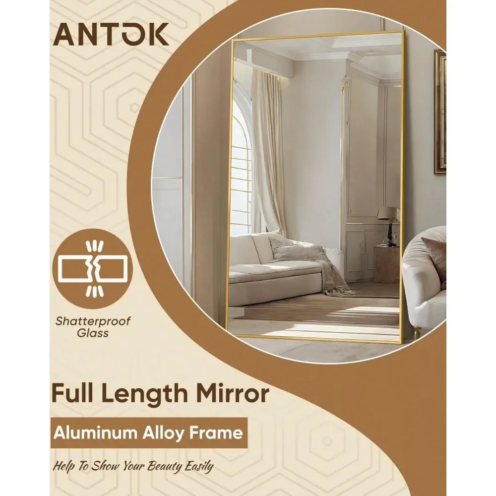 XMSJ Freestanding Full Length Mirror