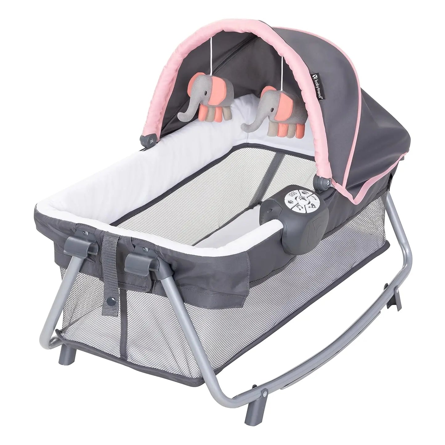 Deluxe Baby Bassinet With Rocker Music And Changing Table